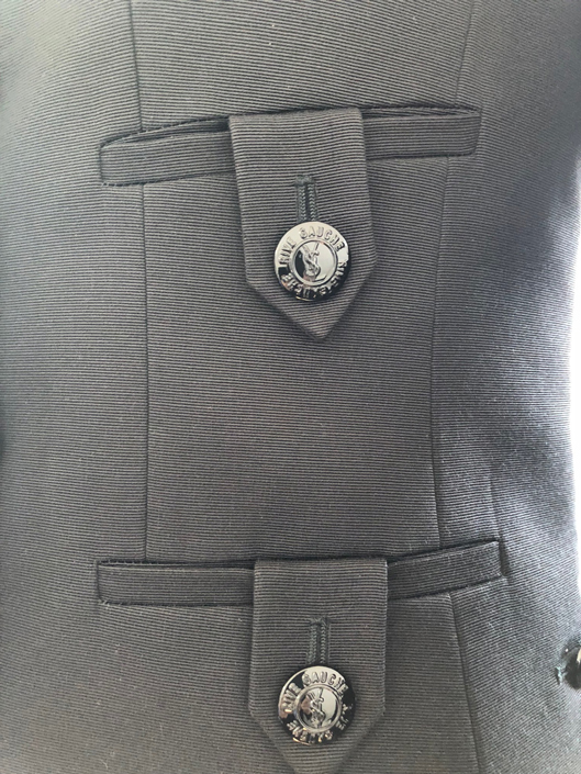 YSL Yves Saint-Laurent black fitted jacket - Image 3