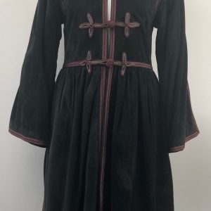 1976 Yves-Saint Laurent Cossack Black/Dark Grey Suede Coat – Russian Ballet