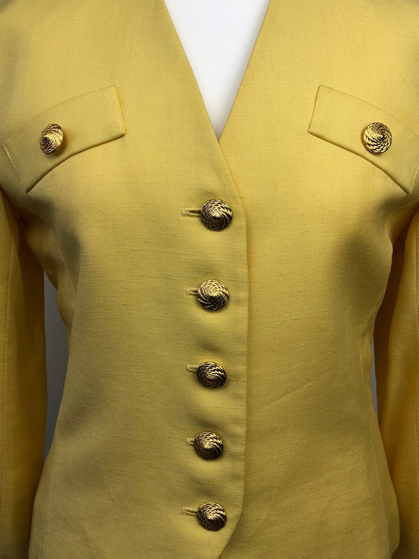 Yves Saint-Laurent rare yellow jacket Size 38