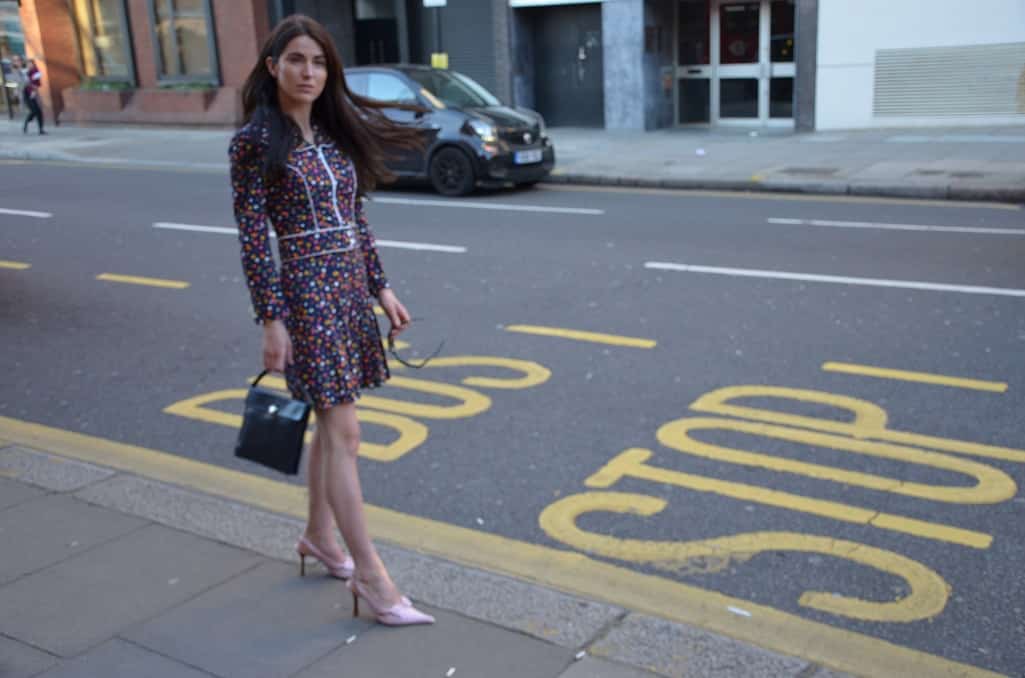 1970s French Floral Vintage Jacket and Mini Skirt - Image 3