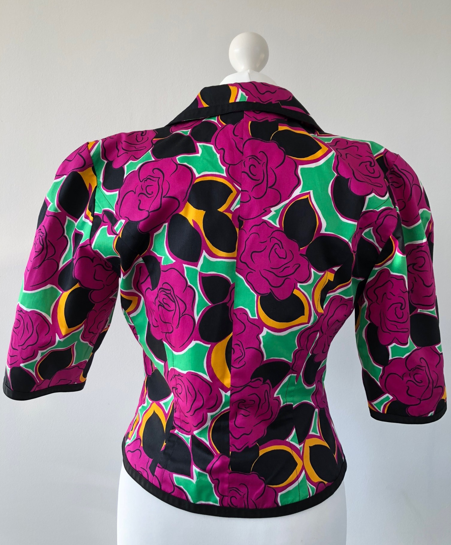 GUY LAROCHE Blazer Cropped Cut 1980s - Image 4