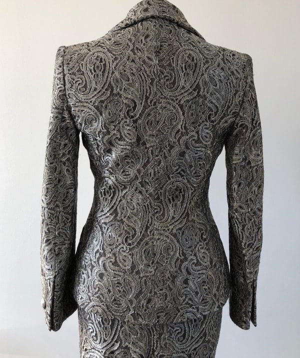 JEAN-LOUIS SCHERRER Skirt Suit Embroidered Brocade Vintage - Image 6