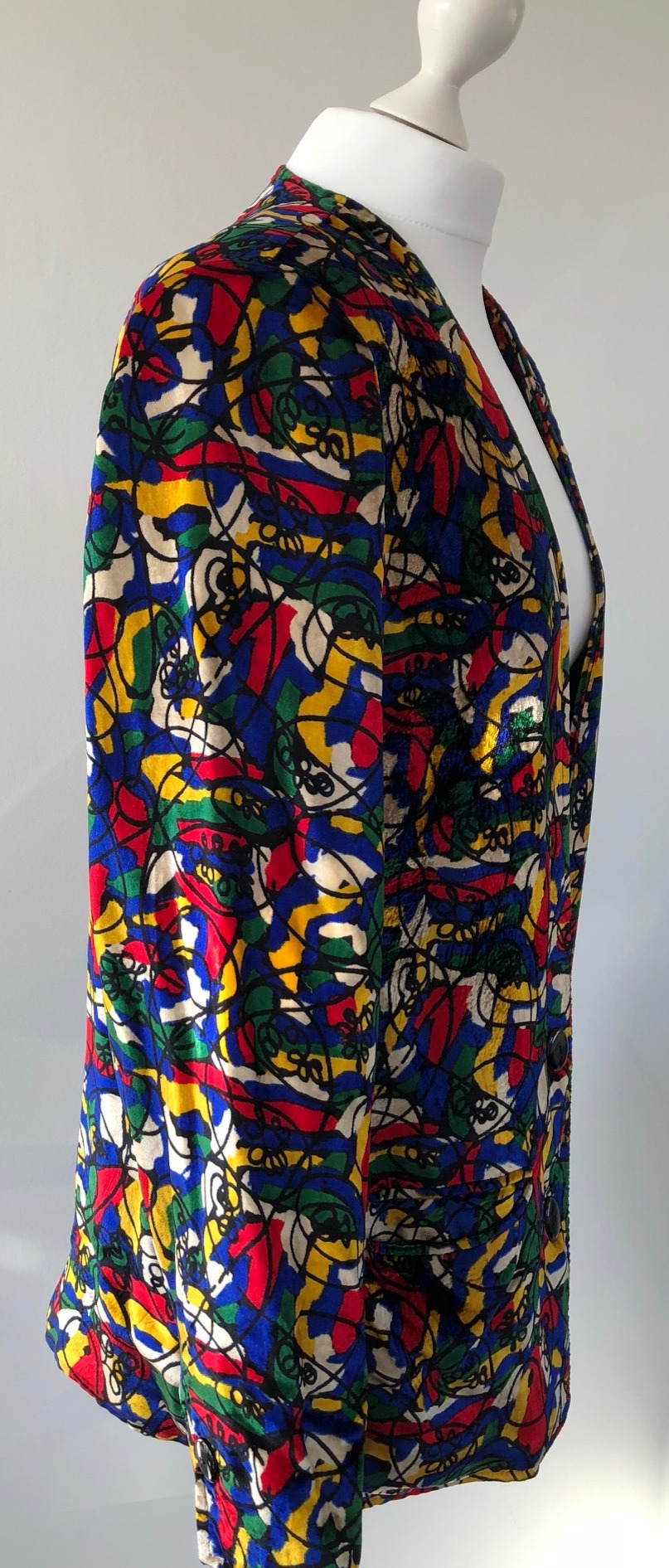 LANVIN Vintage Arty Jacket POLLOCK Style 1980's - Image 3