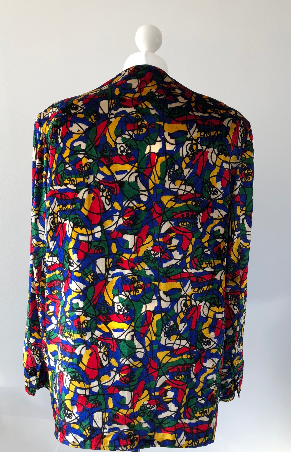 LANVIN Vintage Arty Jacket POLLOCK Style 1980's - Image 4