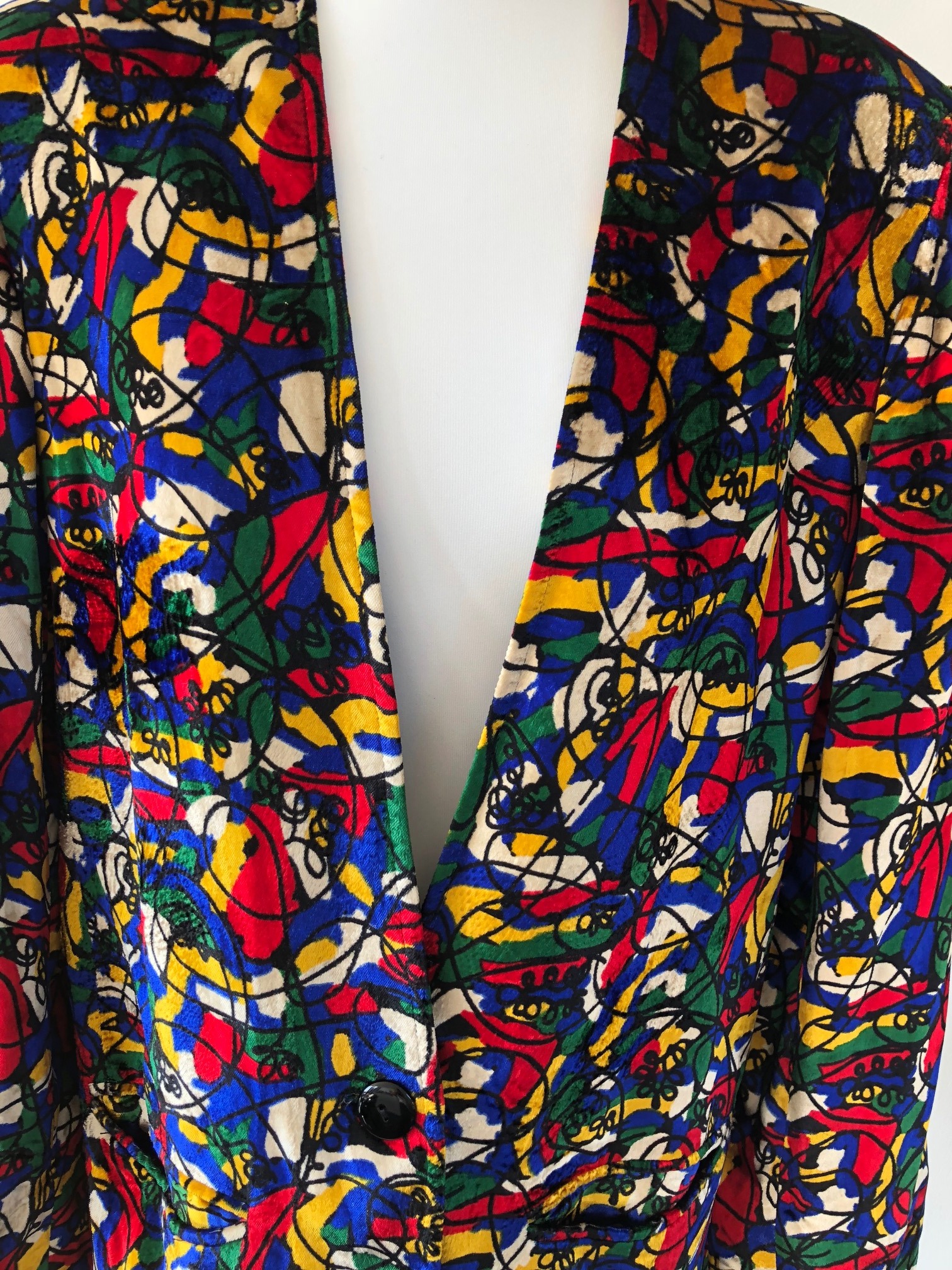 LANVIN Vintage Arty Jacket POLLOCK Style 1980's - Image 5