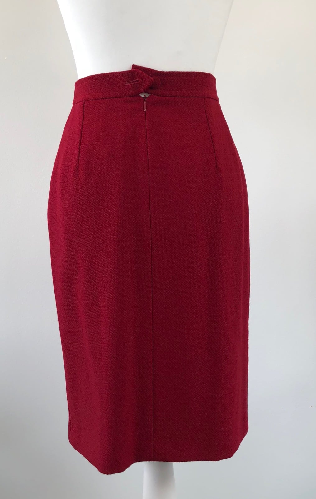 CHRISTIAN LACROIX Vintage 1995 Red Asymmetric Blazer Skirt Suit - Image 7