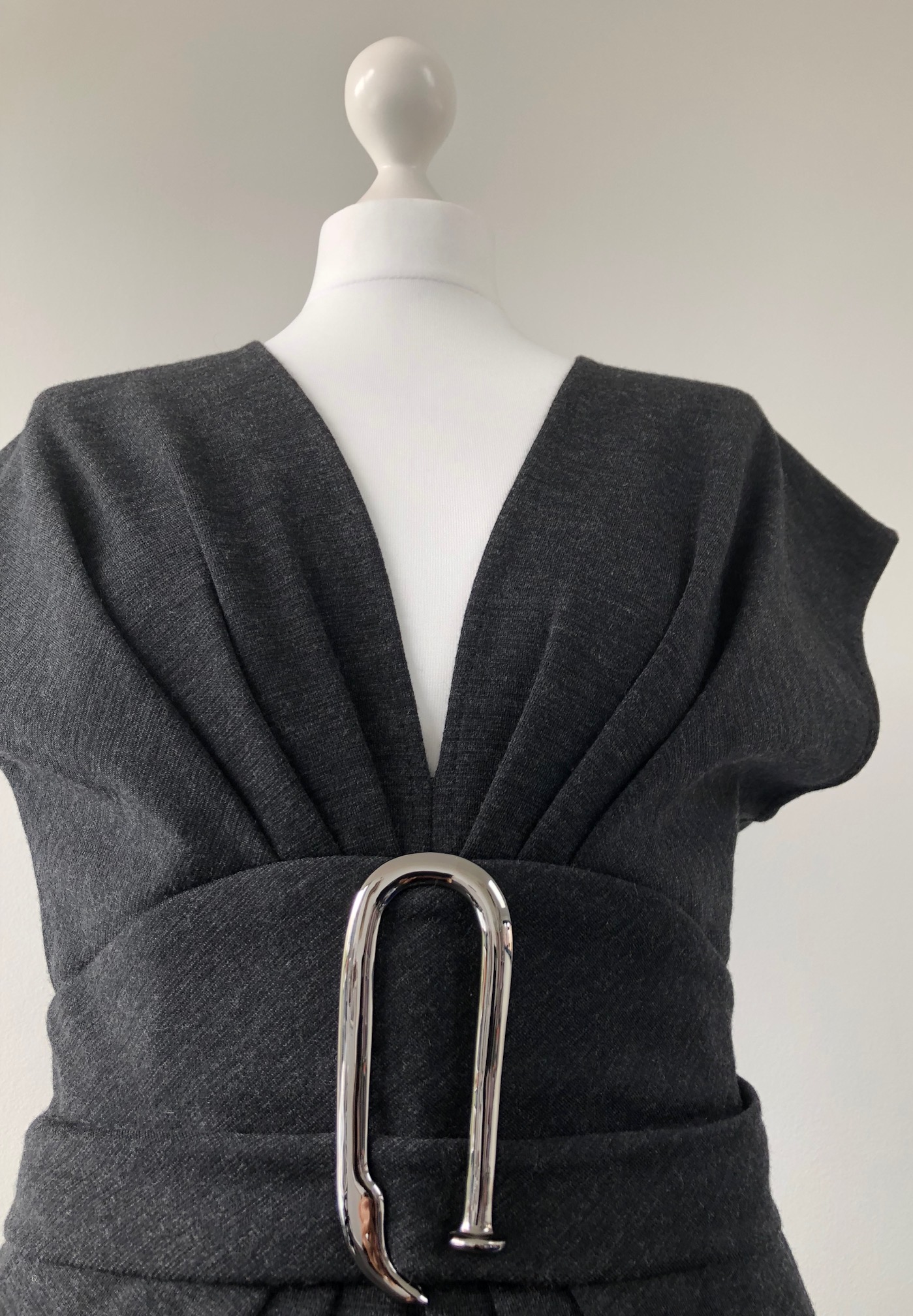 HERMÈS Vintage Dress Large Silver Buckle - Image 5