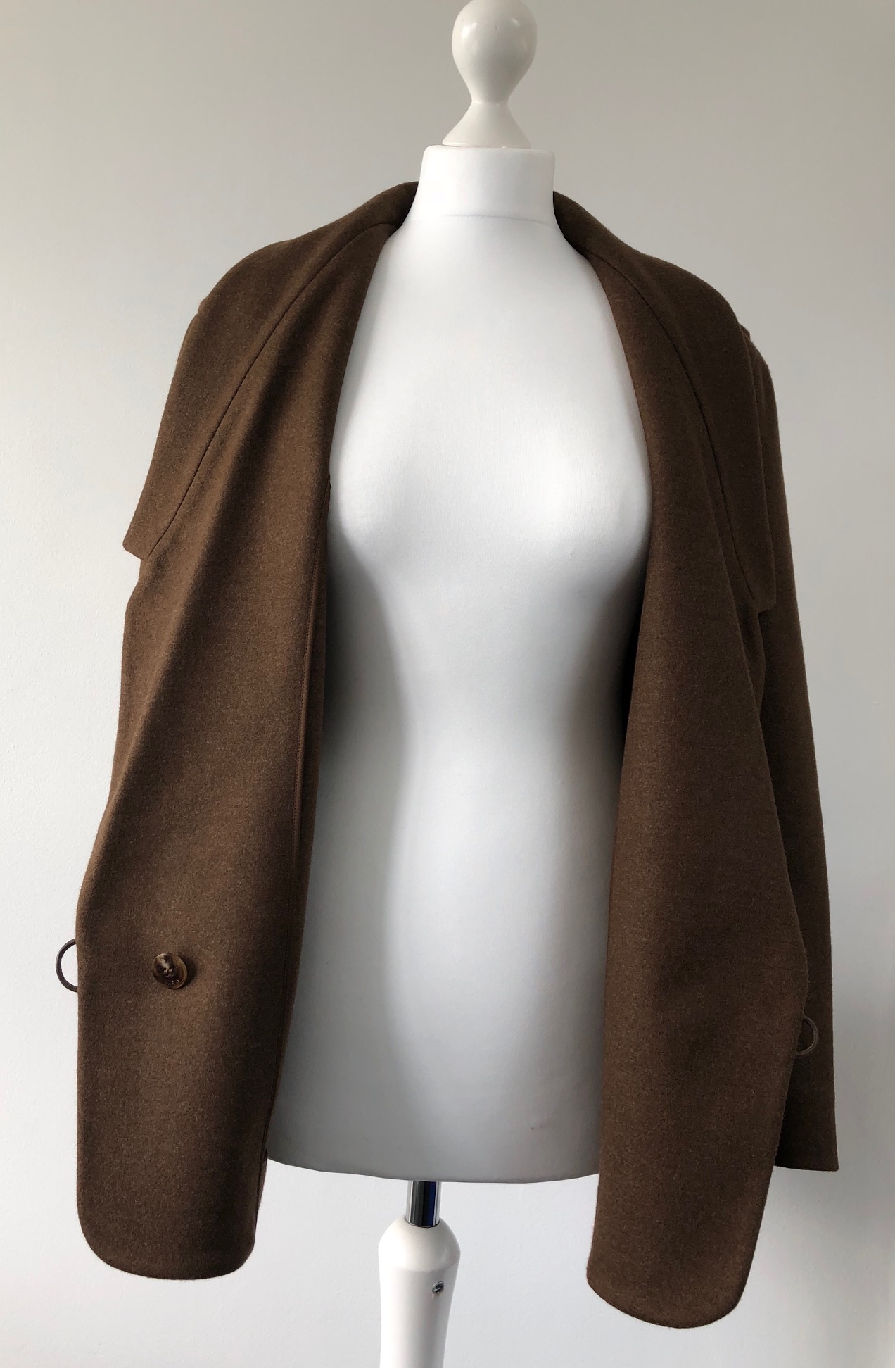 HERMÈS Single Button Blazer Jacket H Button Superposed Pockets - Image 9