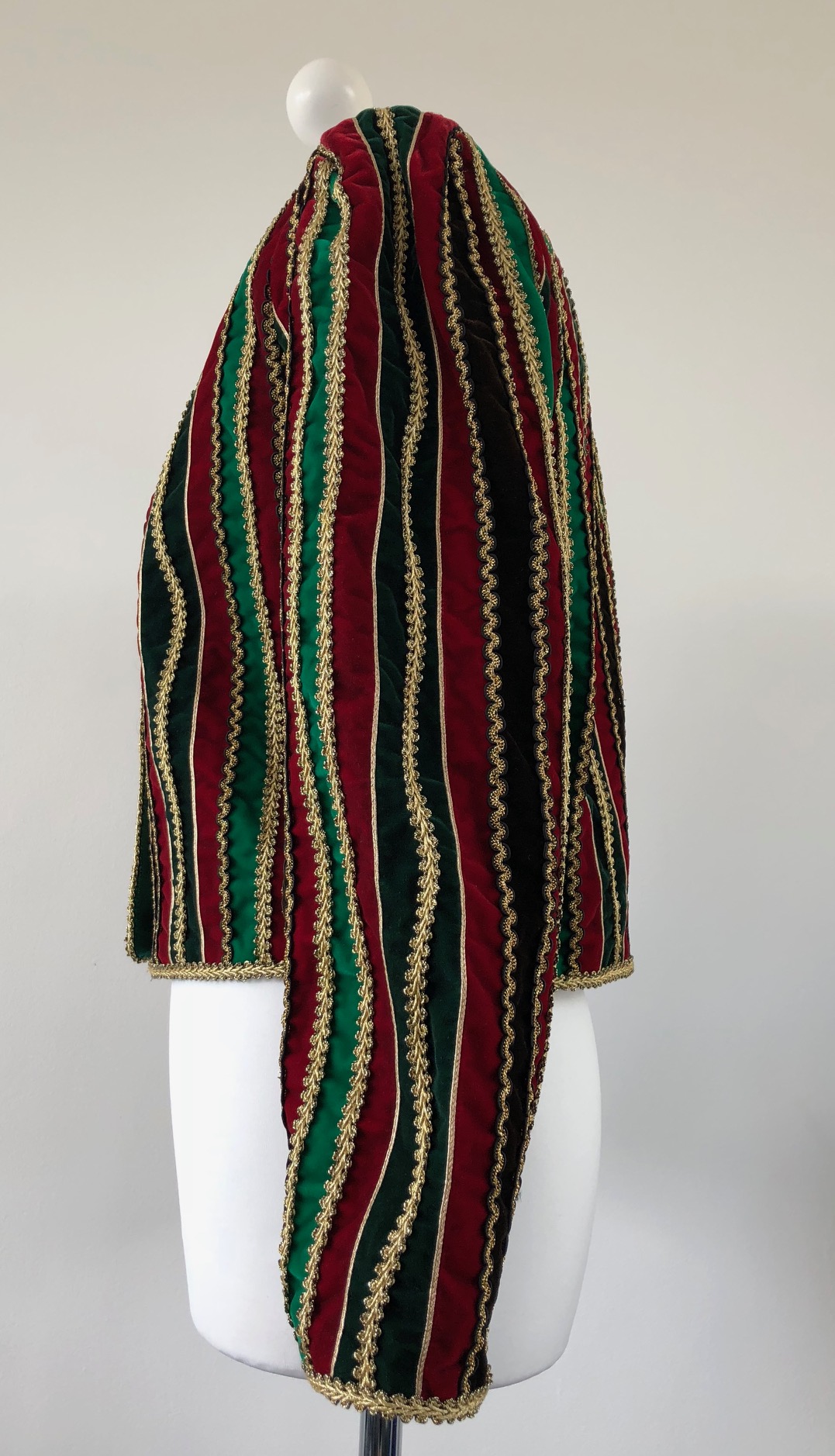 YSL YVES SAINT-LAURENT Velvet Multicoloured Evening Low Cut Jacket - Image 5