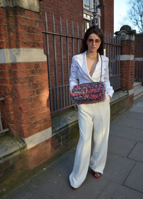 YVES SAINT-LAURENT Wrap Blouse Top Long Sleeves Vintage