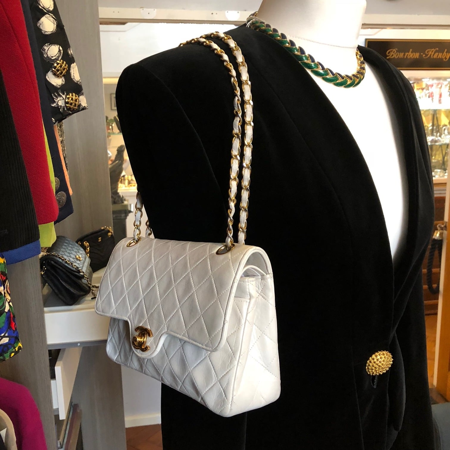 CHANEL Timeless Leather Double Flap Bag