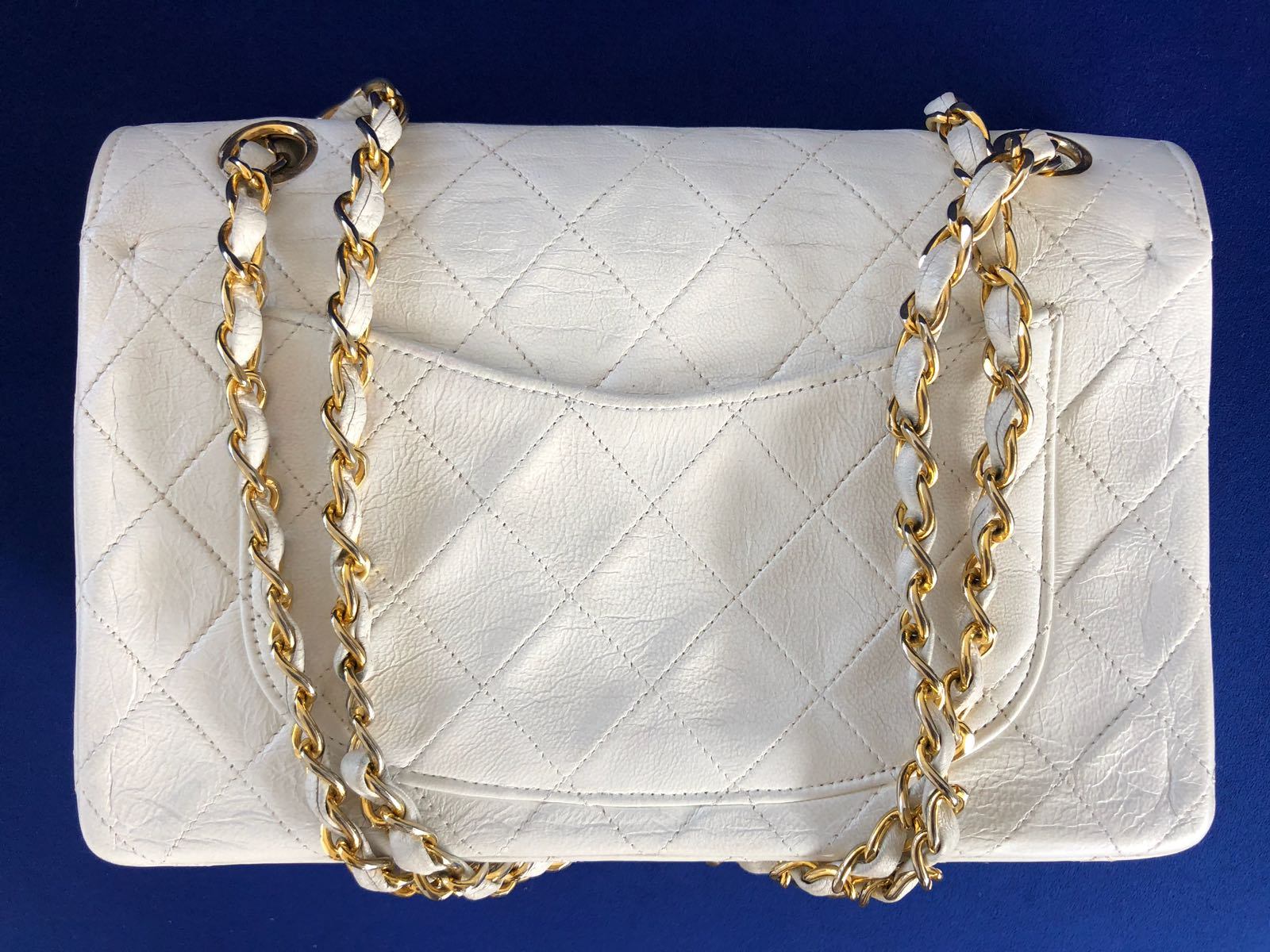 CHANEL Timeless Leather Double Flap Bag - Image 6