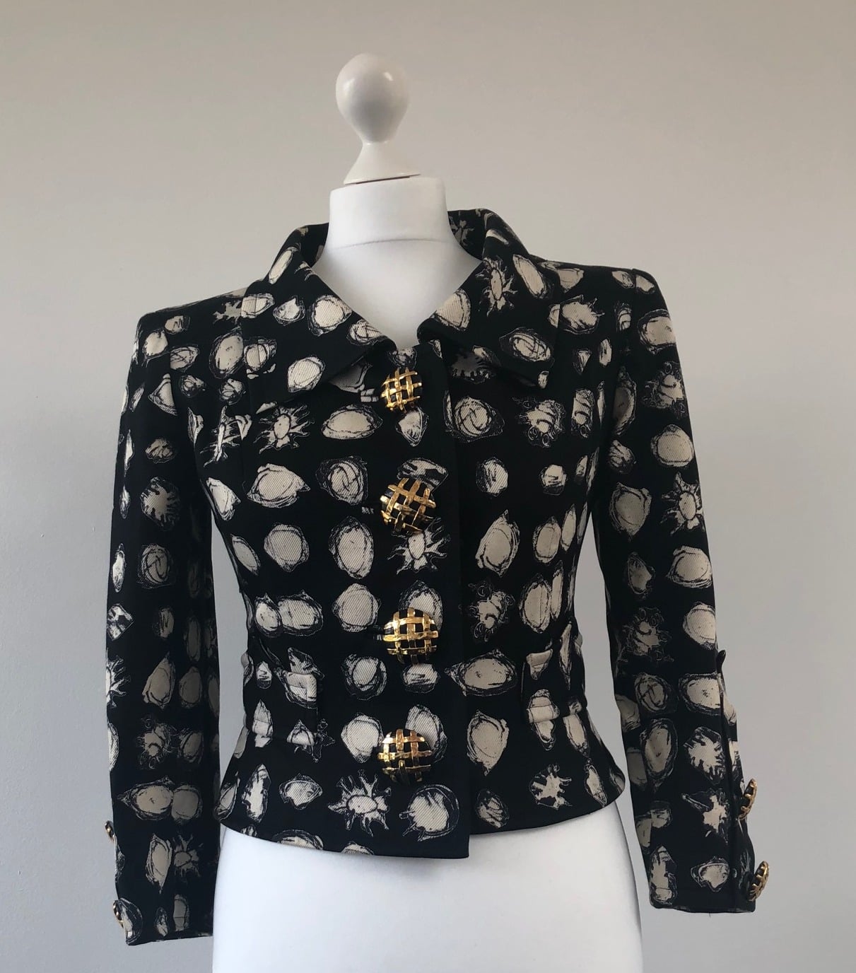 CHRISTIAN LACROIX Vintage Fitted Blazer Jewel Buttons