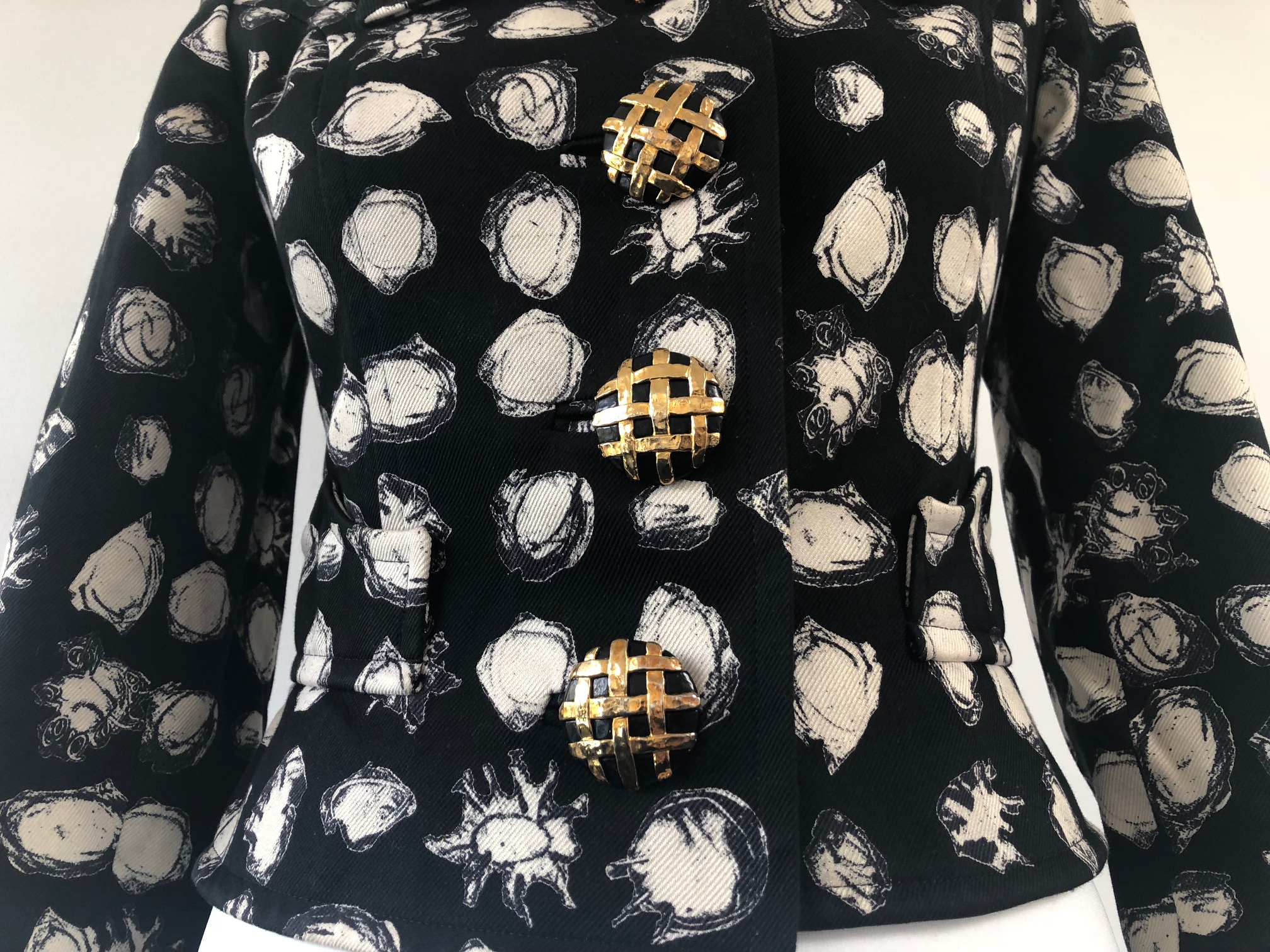 CHRISTIAN LACROIX Vintage Fitted Blazer Jewel Buttons - Image 3