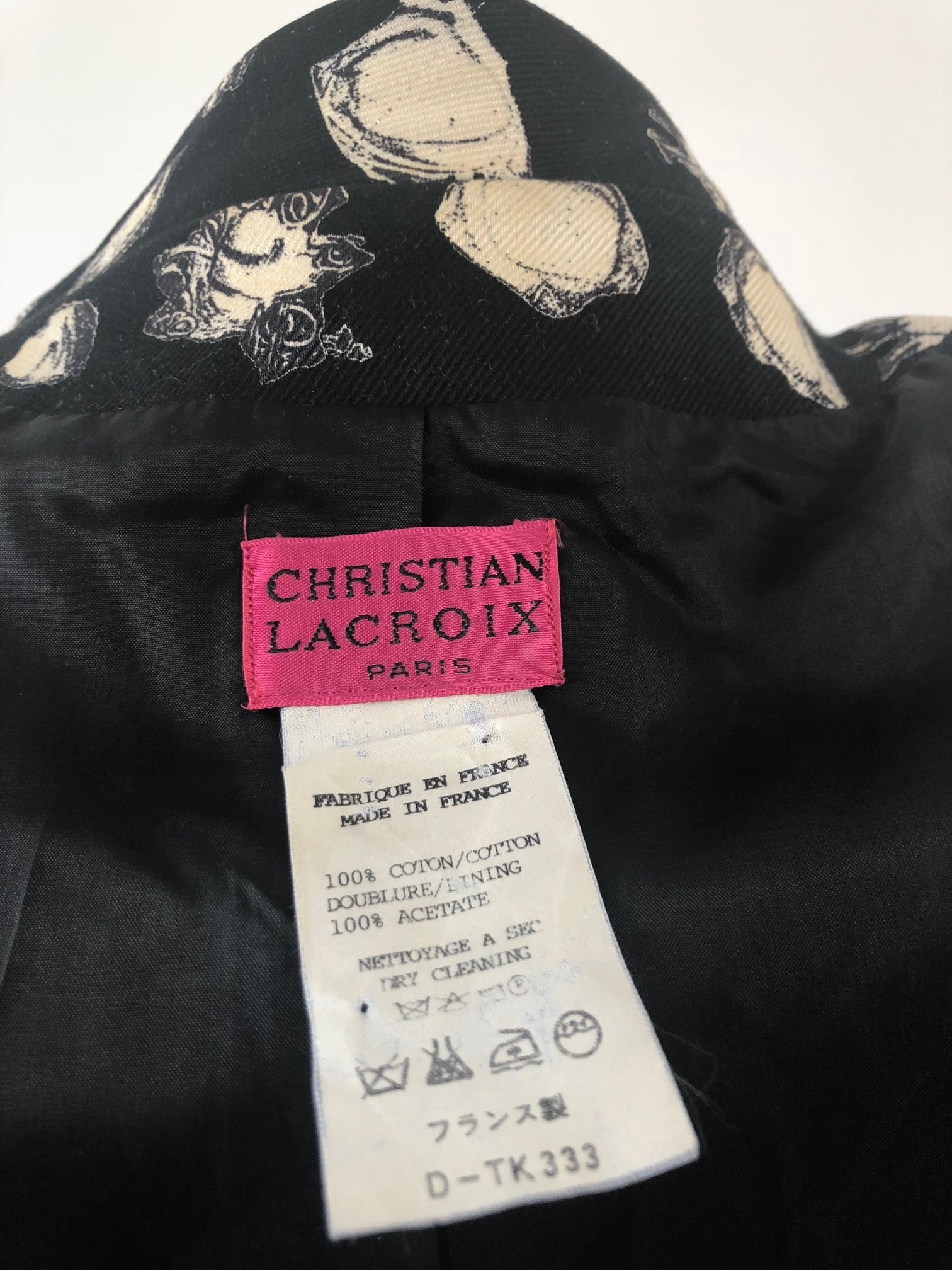 CHRISTIAN LACROIX Vintage Fitted Blazer Jewel Buttons - Image 8