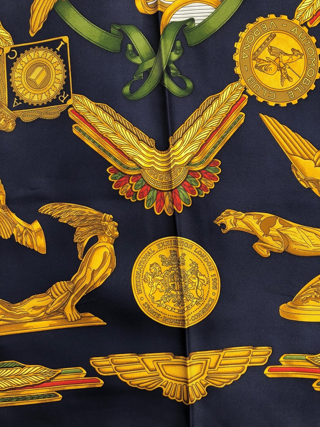 Hermès Scarf Vintage Les Parures Du Vent by Joachim Metz - Image 7