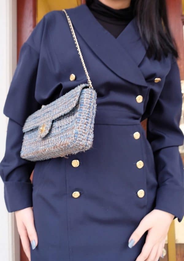 CHANEL Dress Vintage CHANEL Classic CC Logos Double Breasted - Image 5