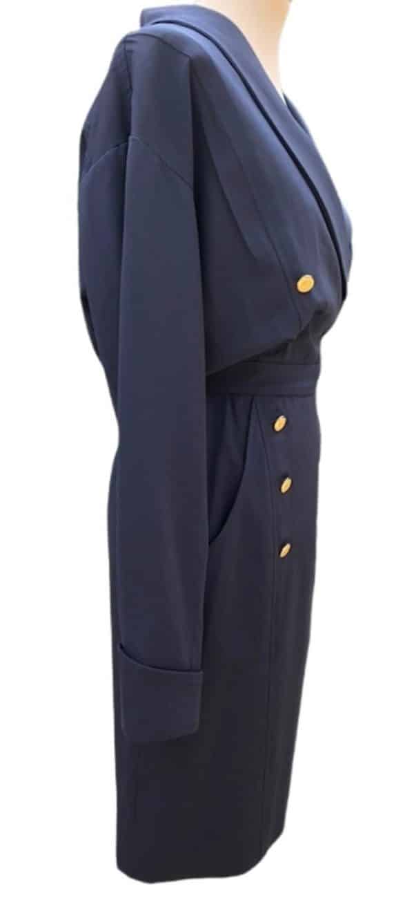 CHANEL Dress Vintage CHANEL Classic CC Logos Double Breasted - Image 9