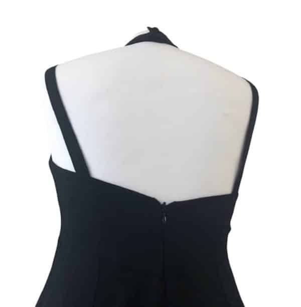 karl lagerfeld paris black long evening dress circa 2000