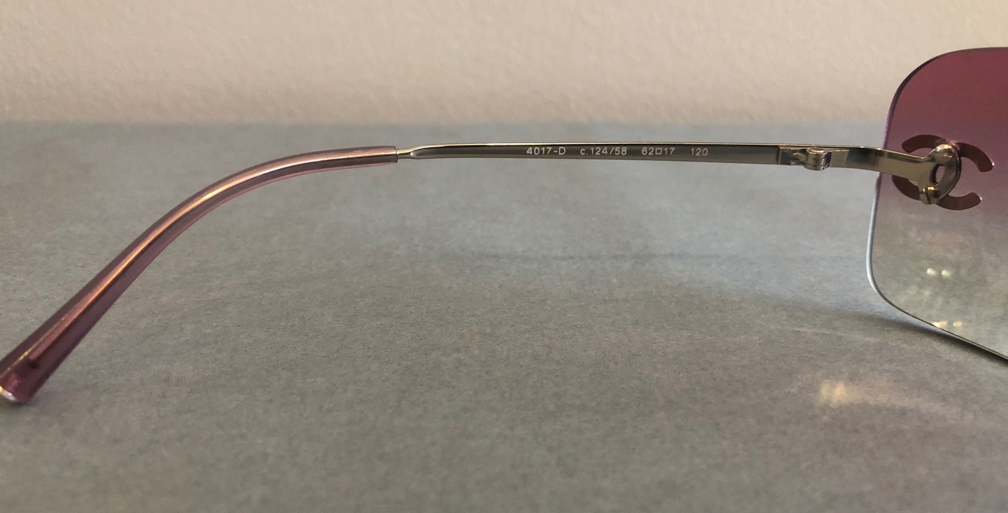 CHANEL Sunglasses CC Aviators Rimless - Image 8