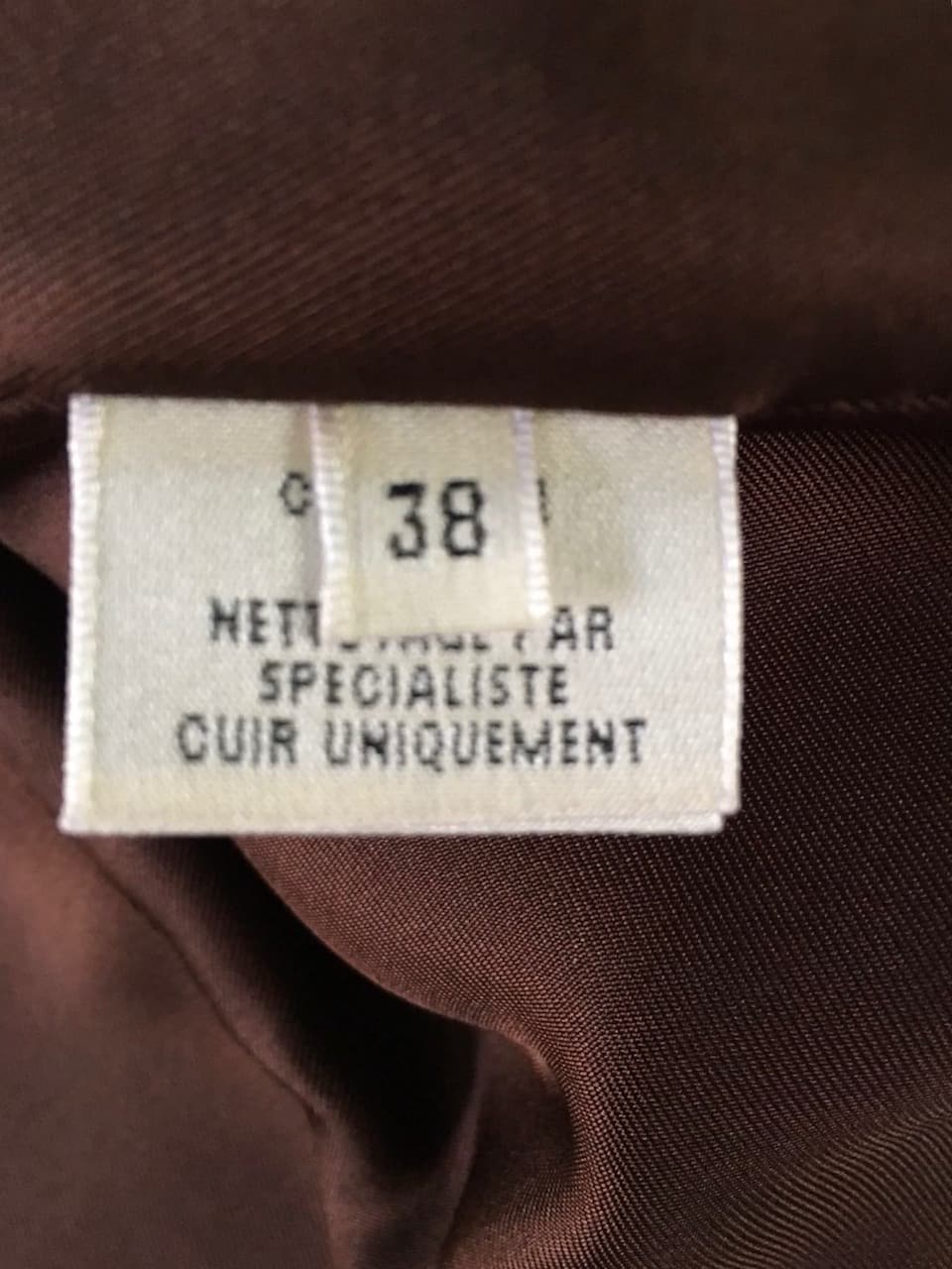 HERMES Riding Leather Jacket Saddle Stitching Brown - Image 14