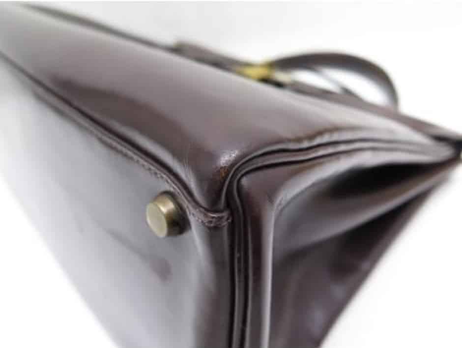 Hermes Kelly Handbag Brown Box Calf with Gold Hardware 32 - Image 8