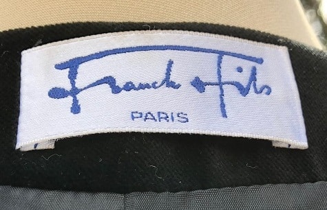 Vintage Couture Skirt Suit Black Jewel Buttons Asymmetric French - Image 15