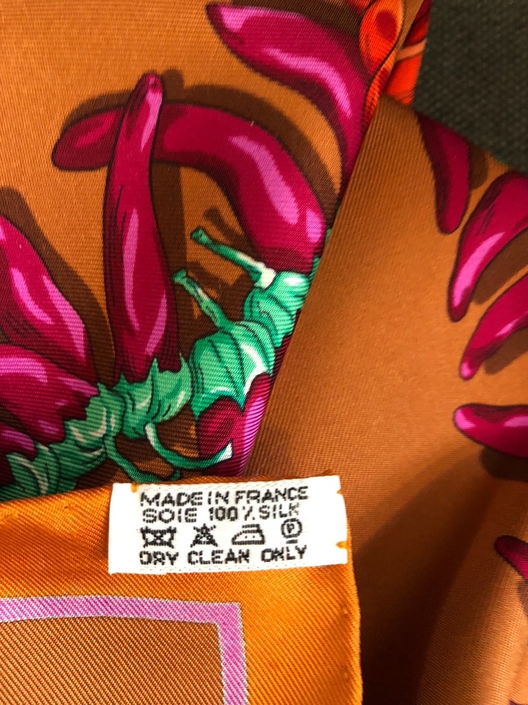 HERMES Aux Pays Des Epices Silk Scarf As New - Image 9