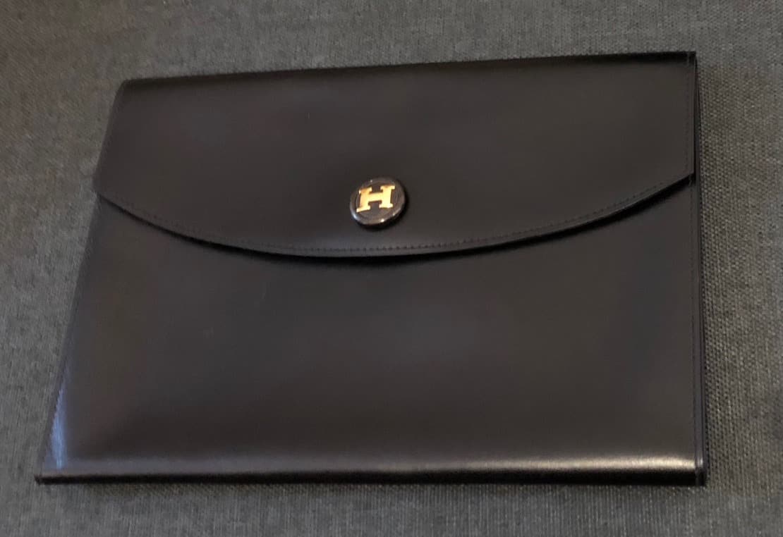 HERMES Rio Clutch Bag Vintage AS NEW - Image 6