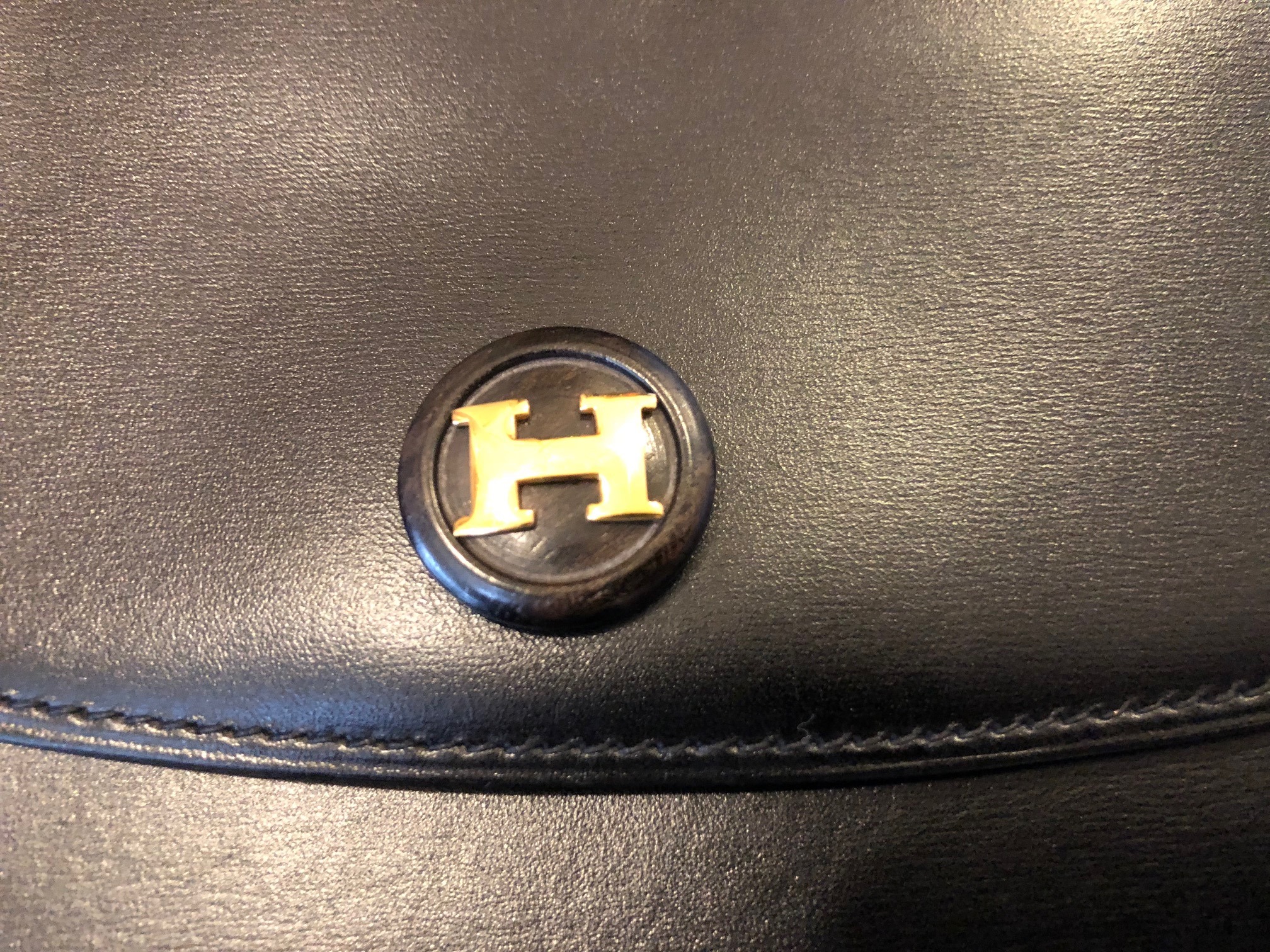 HERMES Rio Clutch Bag Vintage AS NEW - Image 8