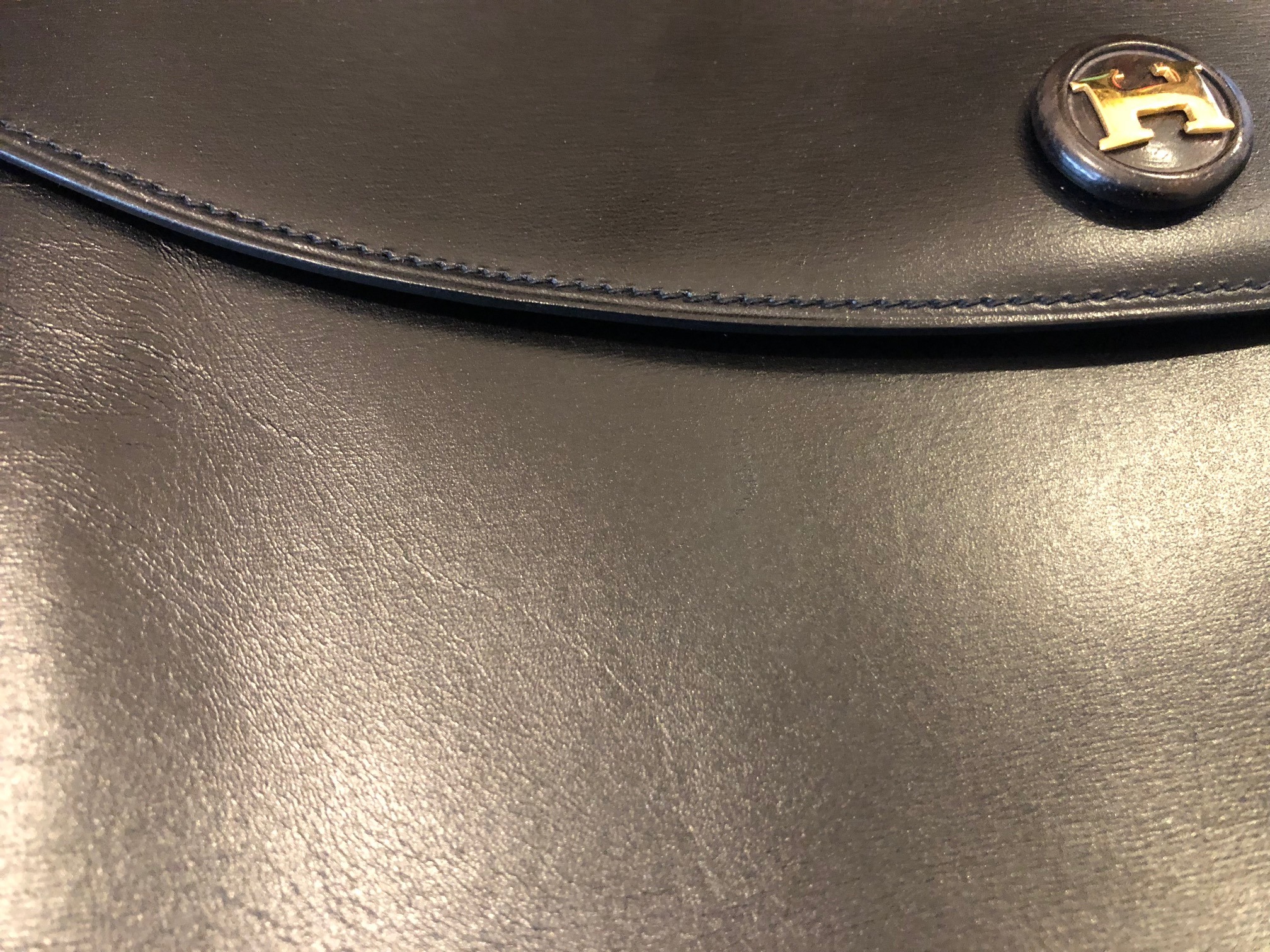 HERMES Rio Clutch Bag Vintage AS NEW - Image 9