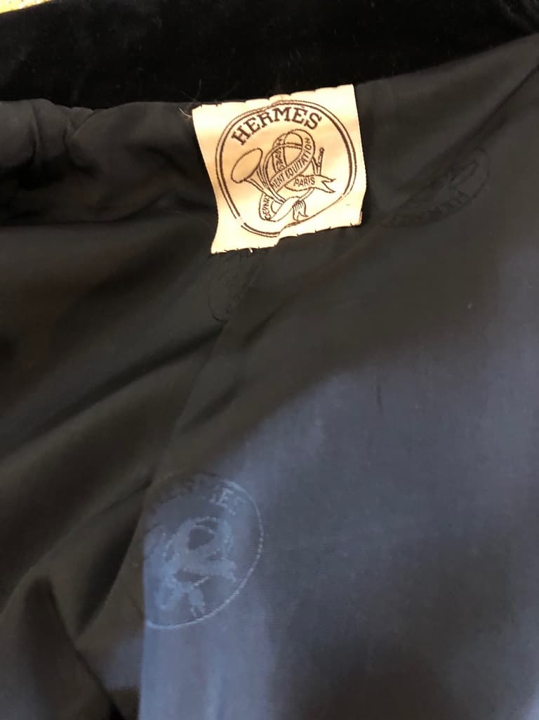 HERMES Suit Pencil Skirt Fitted Jacket Hunting Horn Buttons Rare - Image 13