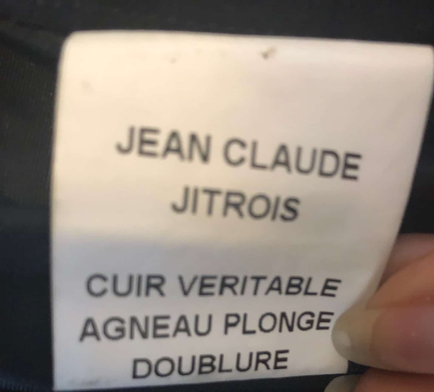 JITROIS Black Long Leather Stripe Panel Jacket - Image 12