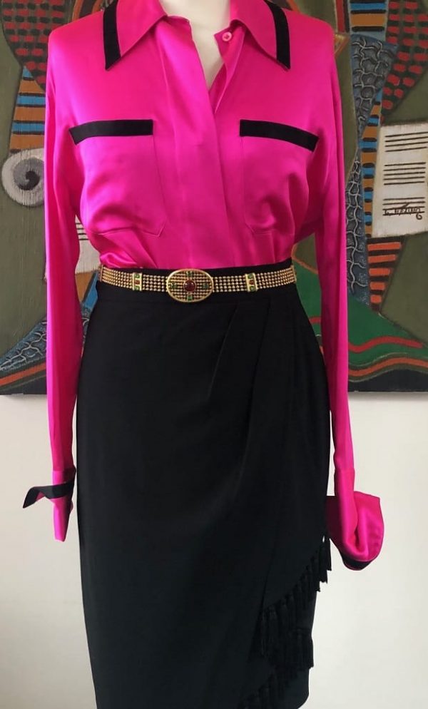 CHANEL Belt 70s Gold Gripoix Medaillon