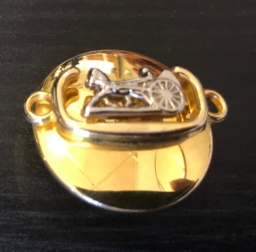 CELINE Clip Earrings Horse Carriage Logo - Image 2