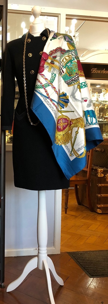 HERMES Scarf CHEVALIER RARE