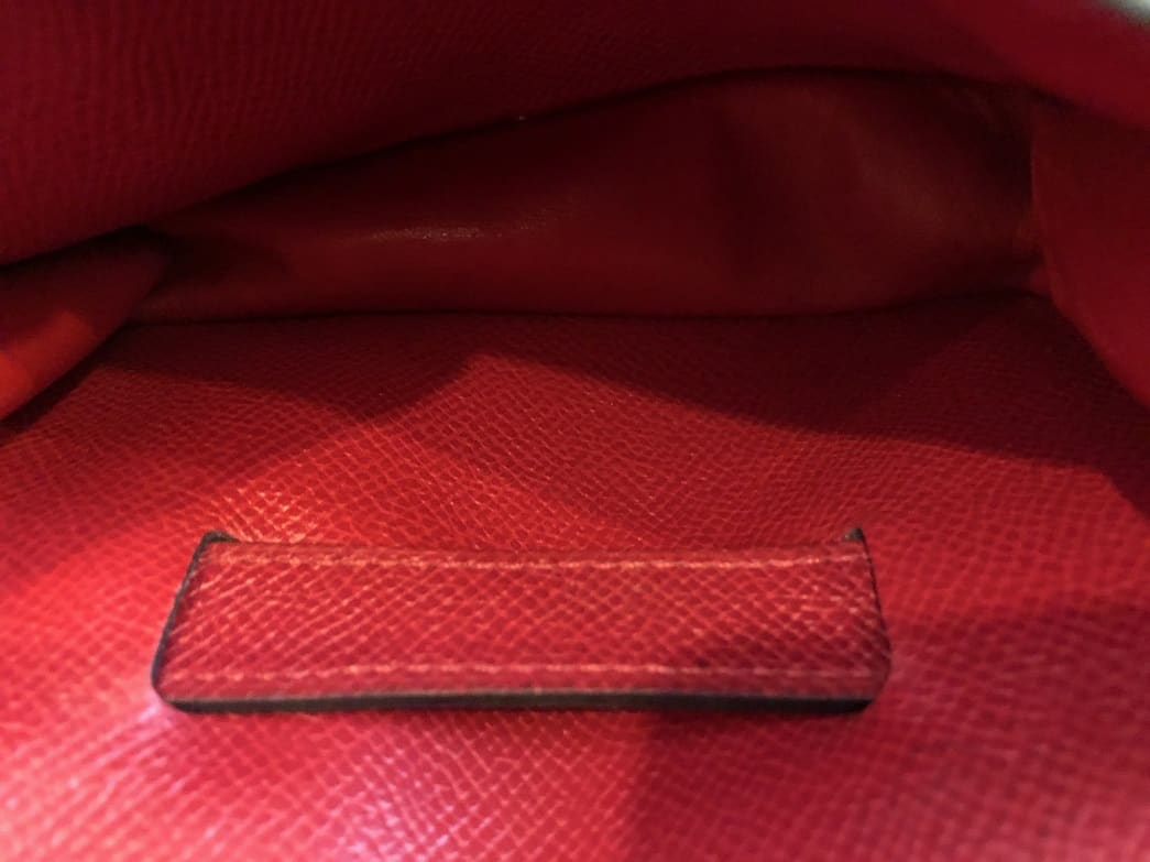 Hermès Red Leather Travel Clutch Fanny Pack Waist Belt Bag - Image 12