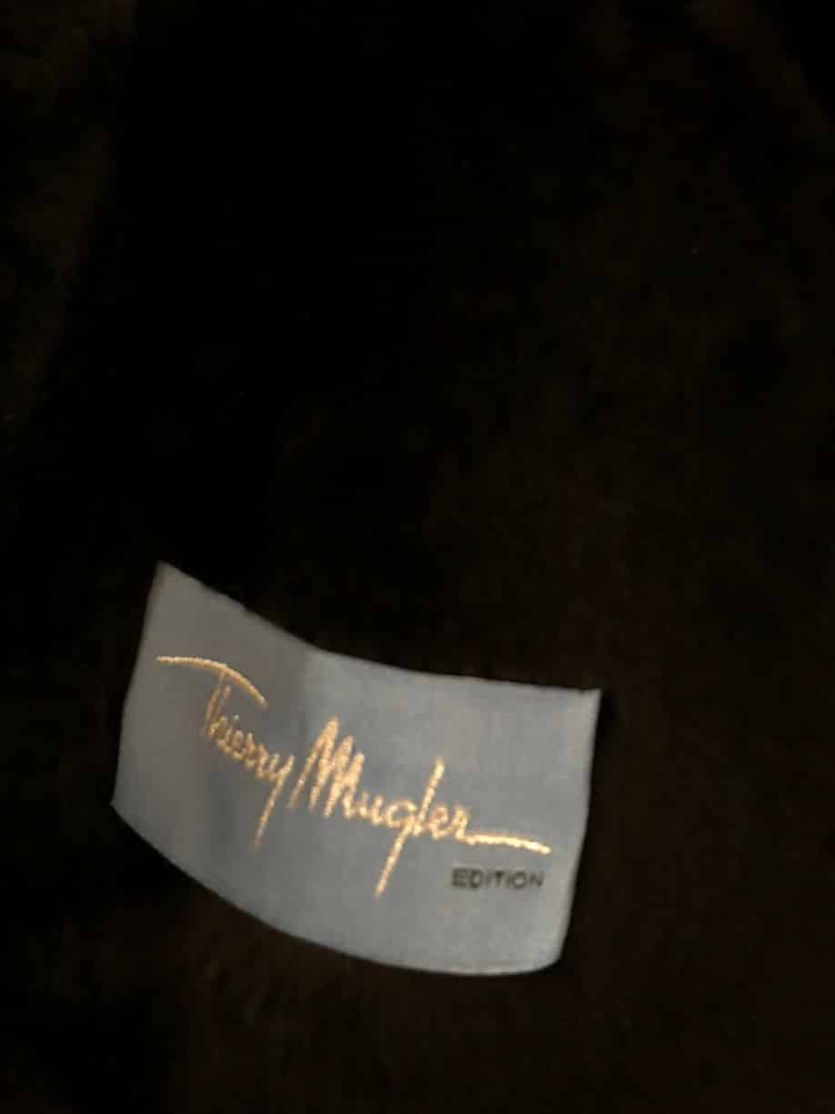 THIERRY MUGLER Leather Fitted Lace Up Jacket Coat Fur - Image 8