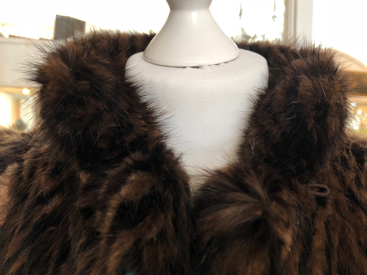 VINTAGE Mink Fur Coat Mahogany Full Length - Image 10