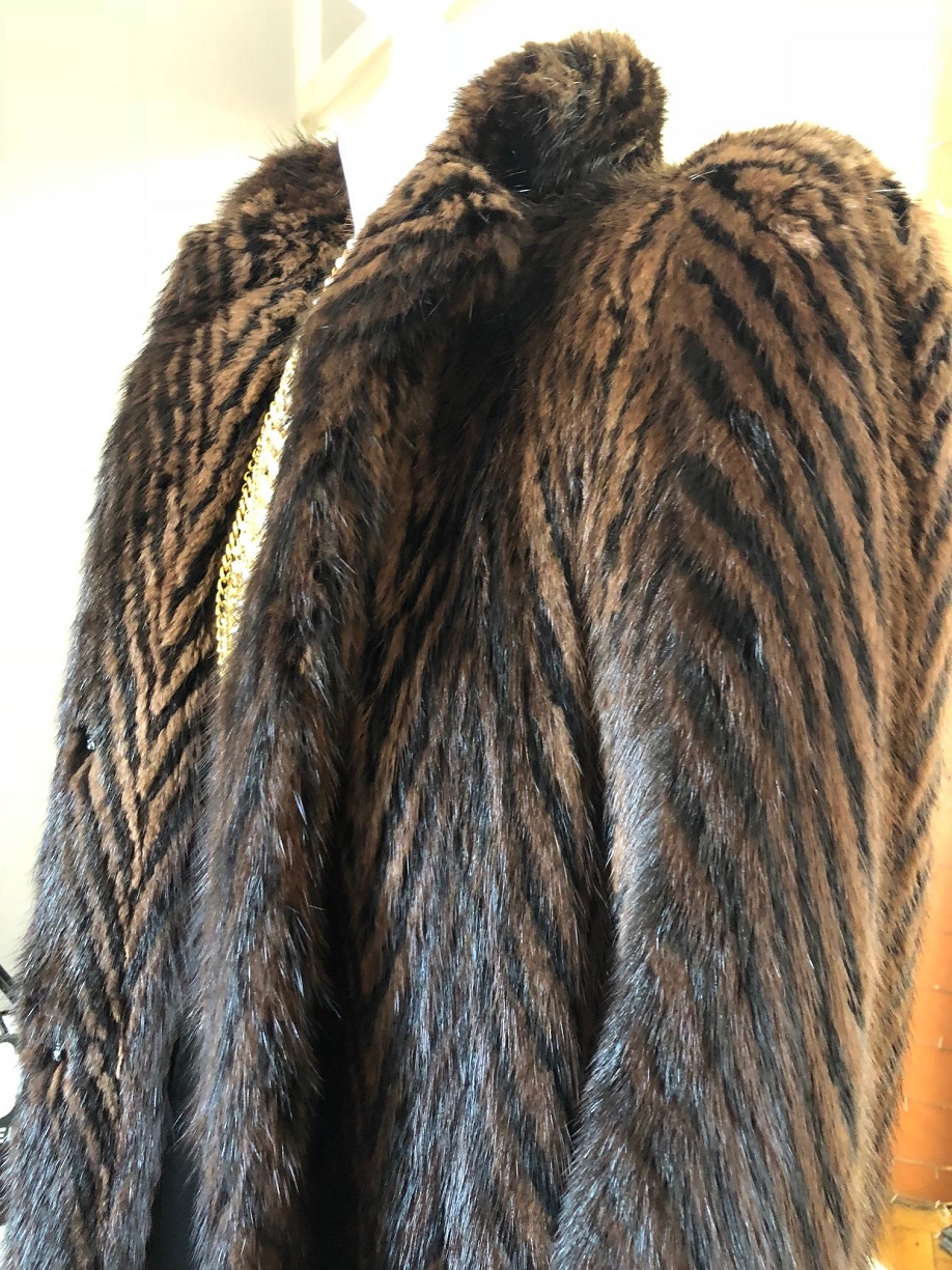 VINTAGE Mink Fur Coat Mahogany Full Length - Image 8