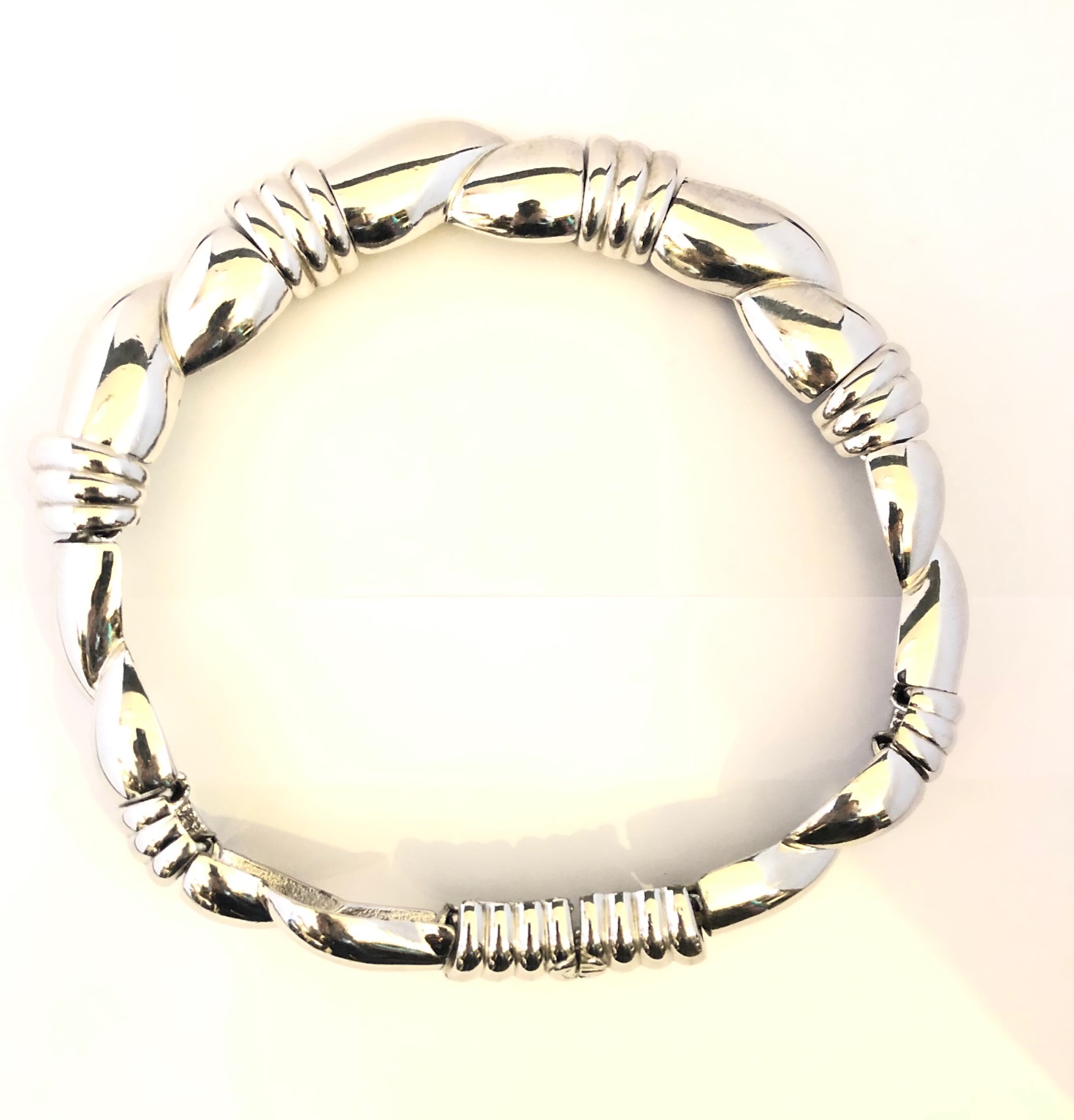 GIVENCHY Palladium Silver-Toned Curb Sculpted Necklace - Image 2