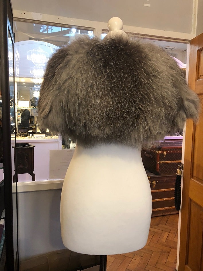 Grey Fur Shrug Bolero - Image 5
