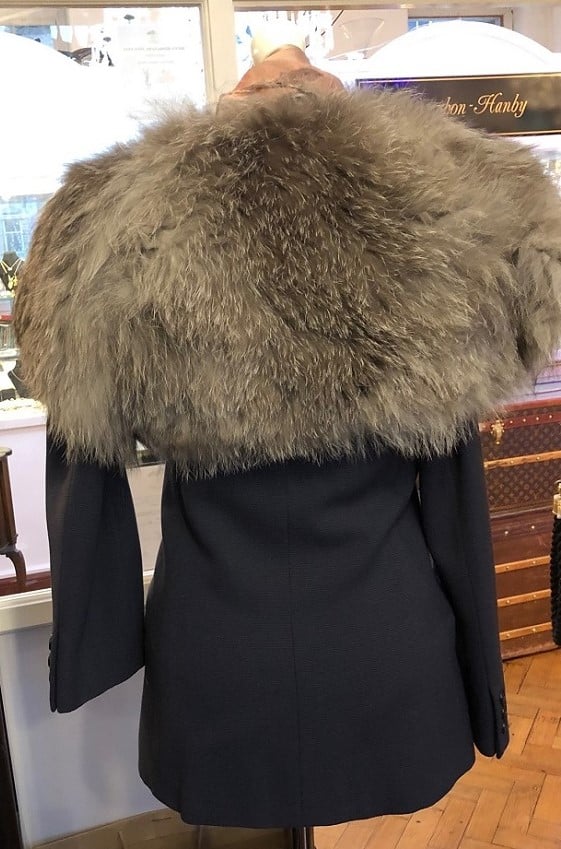 Grey Fur Shrug Bolero - Image 4