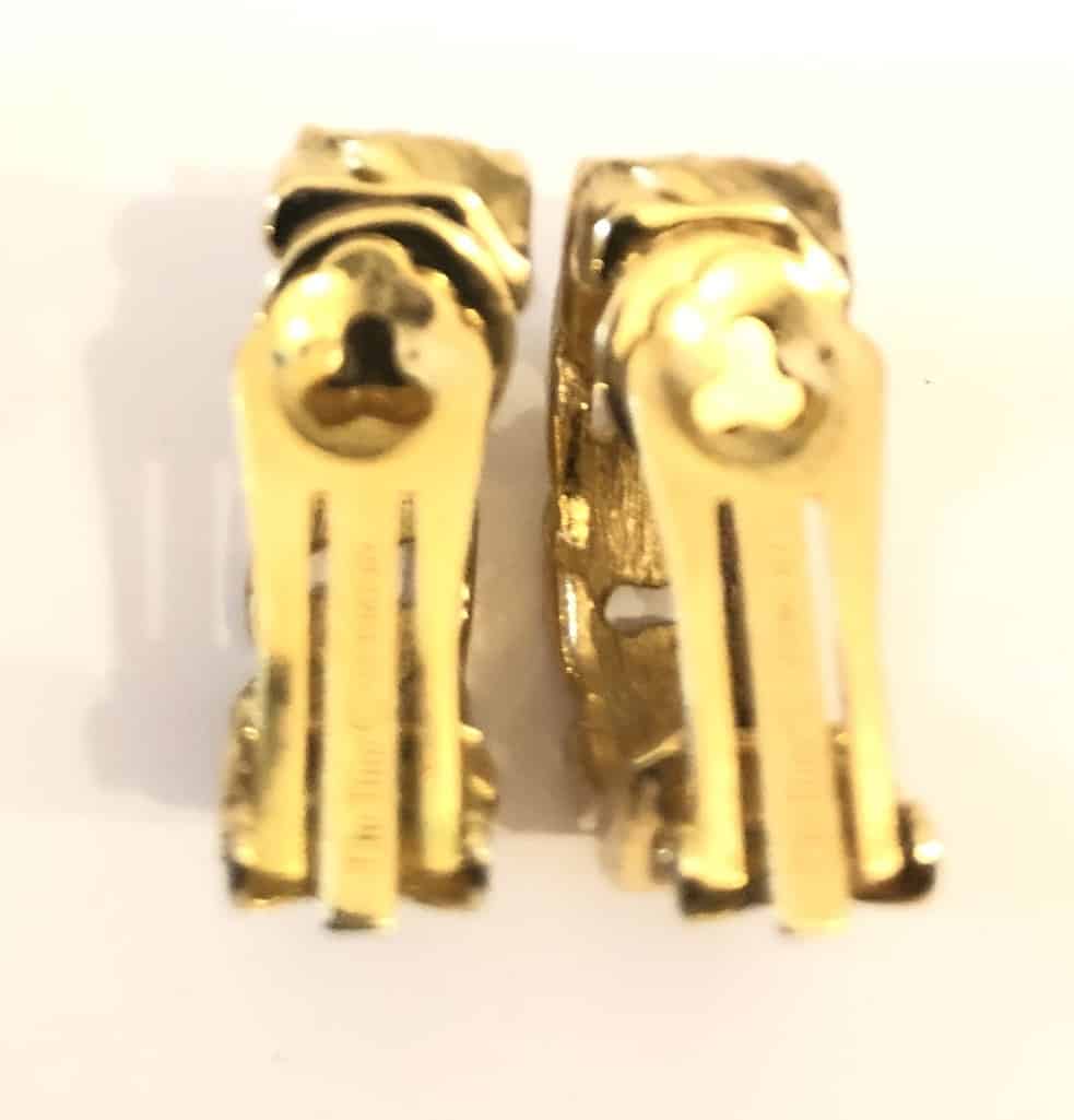 CHRISTIAN DIOR Vintage Round Hoop Earrings Crystal Gold-Plated 1980s - Image 4