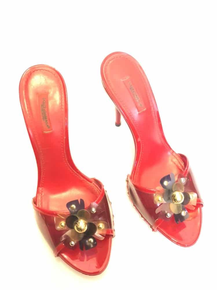 Dolce & Gabbana Flower Embellished High Heel Sandals - Image 2