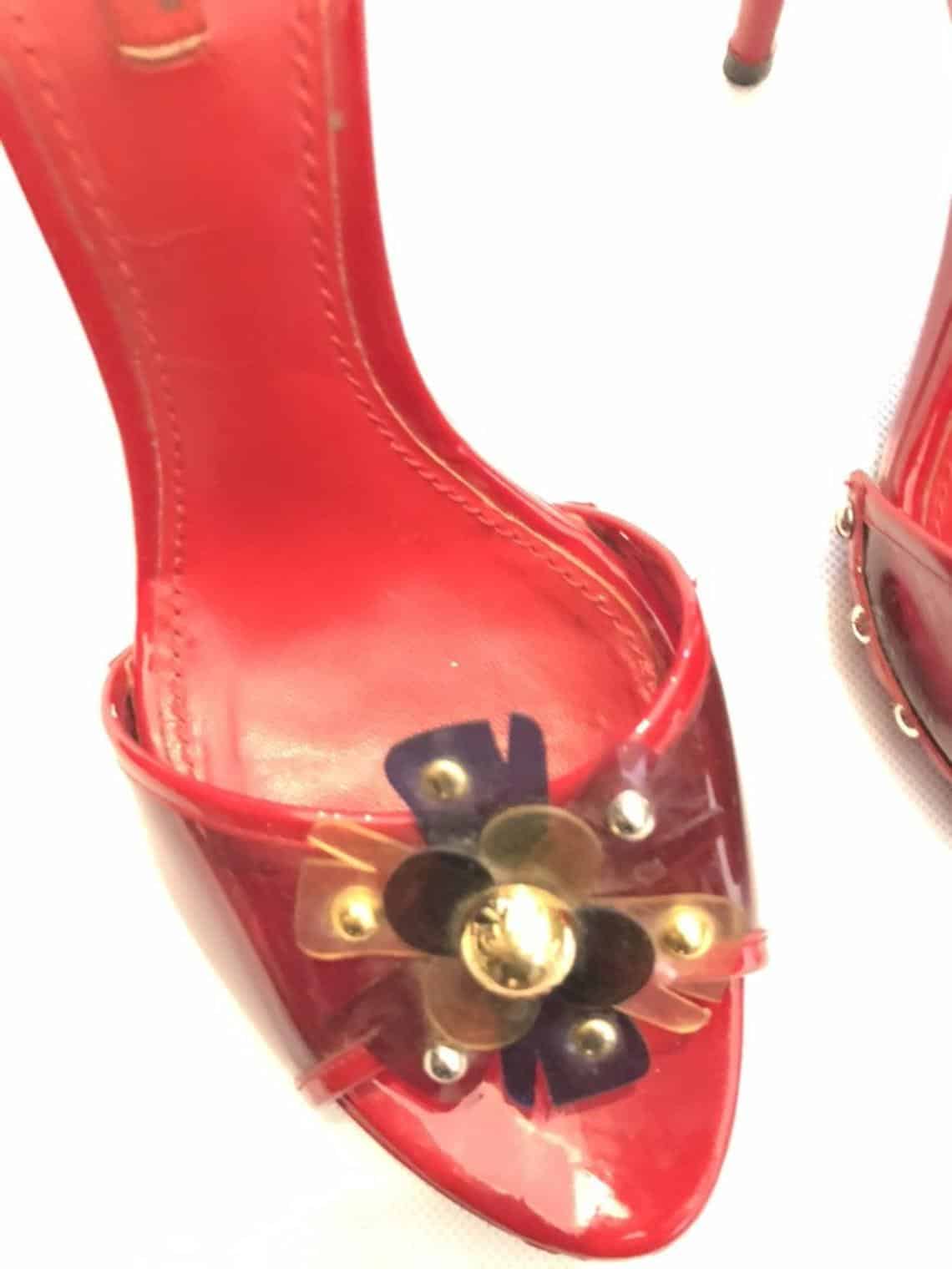 Dolce & Gabbana Flower Embellished High Heel Sandals - Image 3