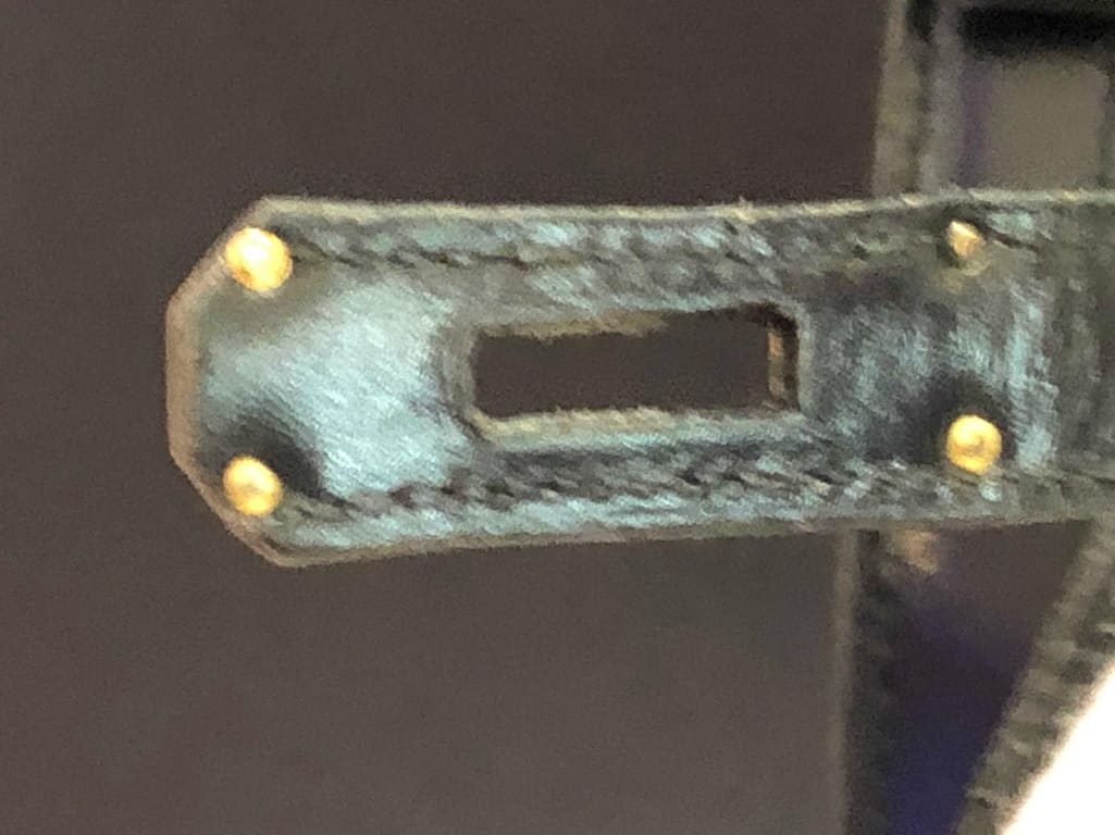 HERMÈS Kelly 32 Black Box Calf Leather Vintage Circa 1960s-1970s - Image 23