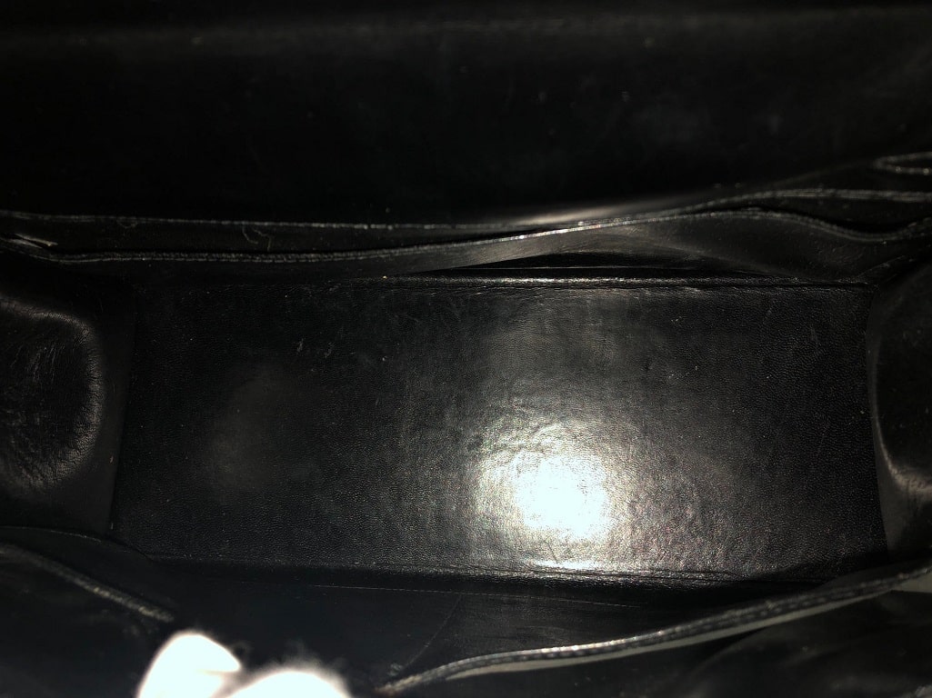 HERMÈS Kelly 32 Black Box Calf Leather Vintage Circa 1960s-1970s - Image 14