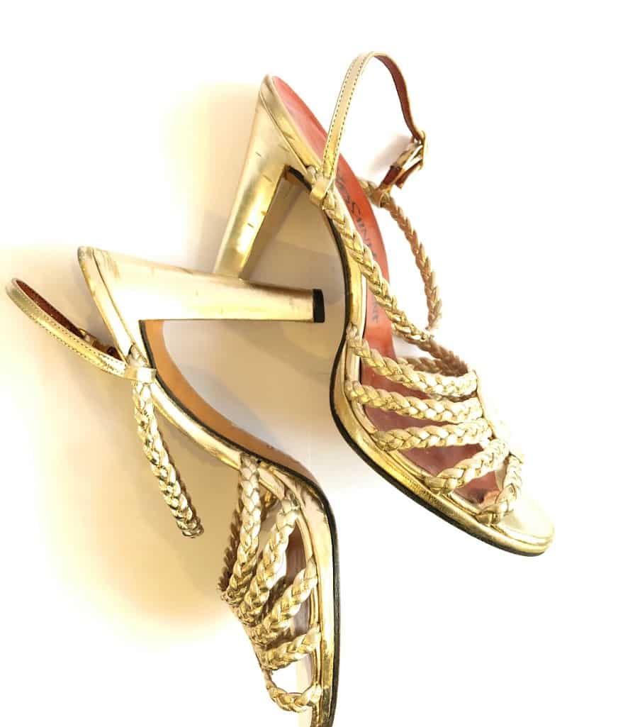 YVES SAINT-LAURENT Lace-Up Panelled Sandals - Image 3