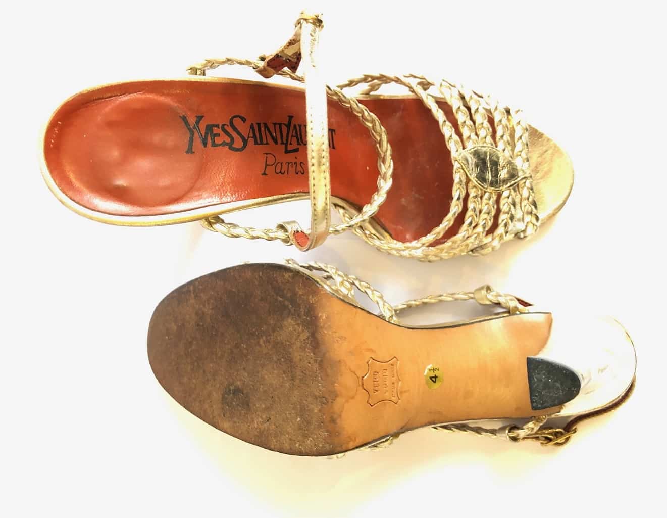 YVES SAINT-LAURENT Lace-Up Panelled Sandals - Image 2